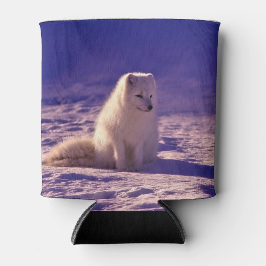 Arctic Fox Winter Snow Landscape Blikjeskoeler (Voorkant)