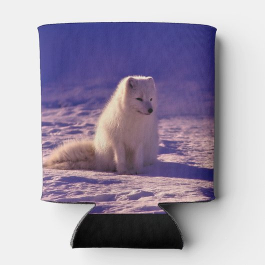 Arctic Fox Winter Snow Landscape Blikjeskoeler (Achterkant)