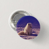 Arctic Fox Winter Snow Landscape Ronde Button 3,2 Cm (Voorkant /achterkant)