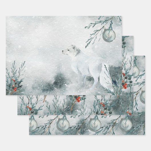 Arctic Fox Winterland Inpakpapier Vel (Set)