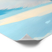 Arctic Fox With Aurora Borealis Nursery Wall Art  Poster (Hoek)