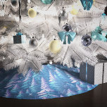 Arctic Fox Wonderland Kerstboom Rok<br><div class="desc">Introductie van onze betoverende Arctic Fox Wonderland Christmas Tree Rok - een grillige mix van wintermagie en pastelperfectie. Afbeelding een sereen, met sneeuw bedekt bos, waar majestueuze poolvossen zich uitschuimen te midden van de etherische pracht van blauw-roze geverfde bomen. De pastelblauwe en roze tinten van de bomen roepen een dromerige...</div>