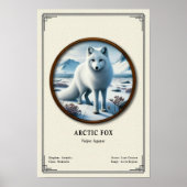 Arctic Fox Zoology Series Poster (Voorkant)