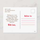 Arctic Foxes kerst Woodland Merry kerst Feestdagenkaart (Achterkant)