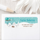 Arctic Foxes Winter Wonderland Etiket (Insitu)