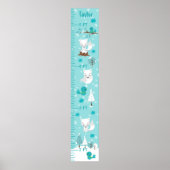 Arctic Foxes Winter Wonderland Growth Chart Poster (Voorkant)
