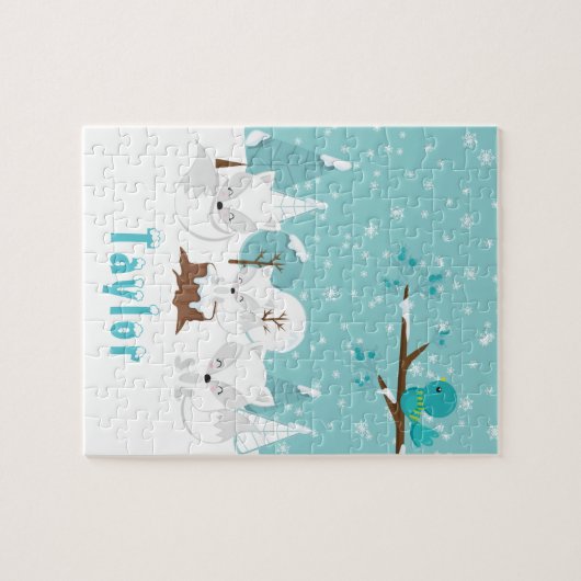 Arctic Foxes Winter Wonderland Legpuzzel (Horizontaal)