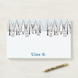 Arctic Foxes - Winterlandschap - Snowy text Post-it® Notes