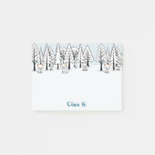 Arctic Foxes - Winterlandschap - Snowy text Post-it® Notes (Voorkant)