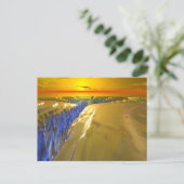 Arctic Fractal Glacier Briefkaart (Staand voorkant)