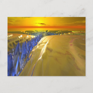 Arctic Fractal Glacier Briefkaart