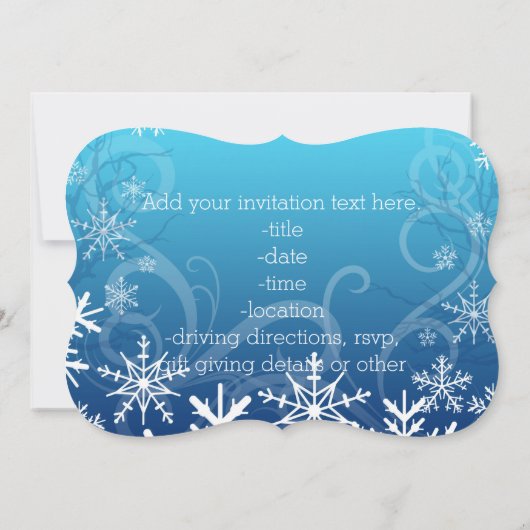 Arctic Frozen Snowdrift Personated Kaart (Achterkant)