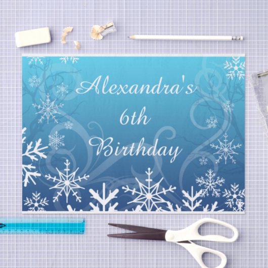 Arctic Frozen Snowdrift Personated Tissuepapier (Craft)