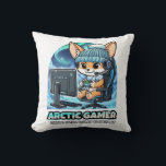 Arctic Gamer Fennec Fox - Winter Gaming Aurora Bor Kussen<br><div class="desc">❄️ ARCTIC GAMER - Cold Nights, Hot Plays! 🦊 The cutest fennec fox bundled up for an epic winter gaming session under the mesmerizing aurora borealis! Featuring an adorable knit beanie with fluffy pom-pom, cozy scarf, and a breathtaking arctic landscape filled with dancing northern lights and magical snowfall. ✨ 100%...</div>