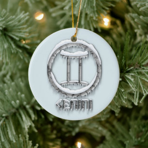 Arctic Gemini Keramisch Ornament