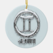 Arctic Gemini Keramisch Ornament (Voorkant)