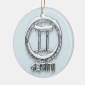 Arctic Gemini Keramisch Ornament (Links)