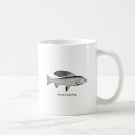 Arctic Grayling Logo (lijnkunst) Koffiemok