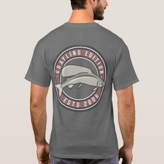 Arctic Grayling Red T-shirt (Achterkant)
