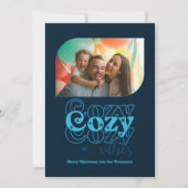 Arctic Groove Cosy Vibes Only Kerstfoto Feestdagenkaart (Voorkant)
