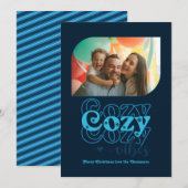Arctic Groove Cosy Vibes Only Kerstfoto Feestdagenkaart (Voorkant / Achterkant)