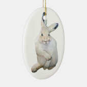 Arctic Hare Keramisch Ornament (Rechts)