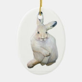 Arctic Hare Keramisch Ornament (Voorkant)