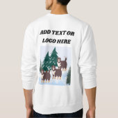 Arctic Husky, bruine Amerikaanse Eskimo honden voo Trui (Achterkant)