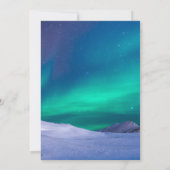 Arctic Ice Aurora Polar Lights Weddenschap Kaart (Achterkant)