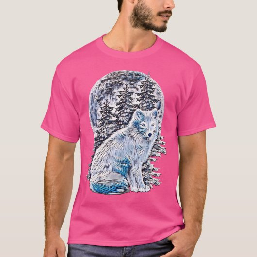 Arctic Ice Fox T-shirt (Voorkant)