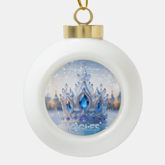 Arctic Ice Palace/Icicles - ingelijst Ornament (Voorkant)