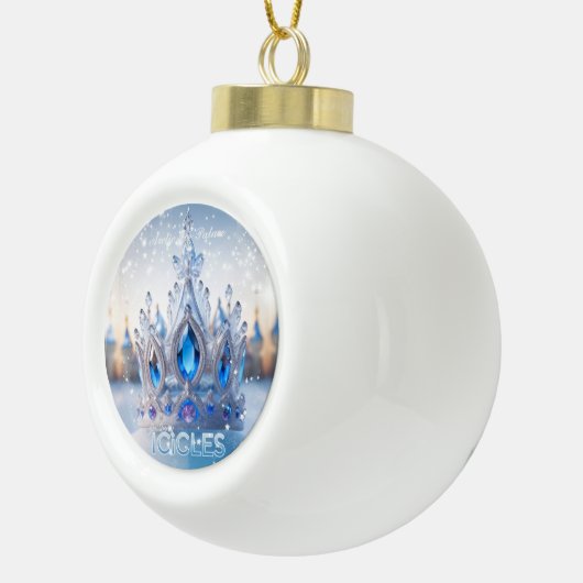 Arctic Ice Palace/Icicles - ingelijst Ornament (Rechts)