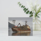 Arctic Lady, Crab Boat in de Nederlandse haven, AK Briefkaart (Staand voorkant)