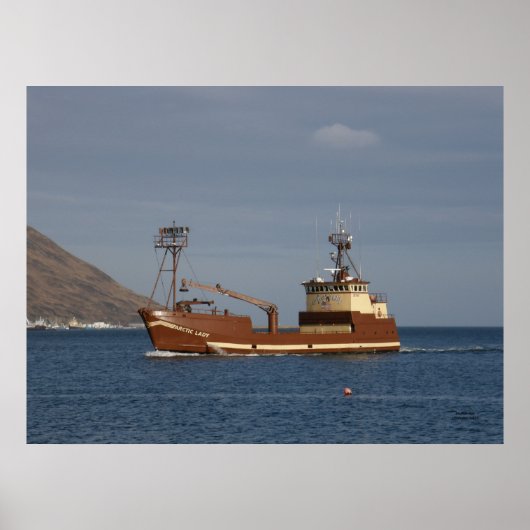 Arctic Lady, Crab Boat in de Nederlandse haven, AK Poster (Voorkant)