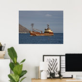 Arctic Lady, Crab Boat in de Nederlandse haven, AK Poster (Thuiskantoor)