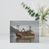 Arctic Lady, Crab Boat in de Nederlandse haven, Al Briefkaart (Staand voorkant)