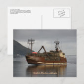 Arctic Lady, Crab Boat in de Nederlandse haven, Al Briefkaart (Voorkant / Achterkant)