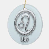 Arctic Leo Keramisch Ornament (Links)