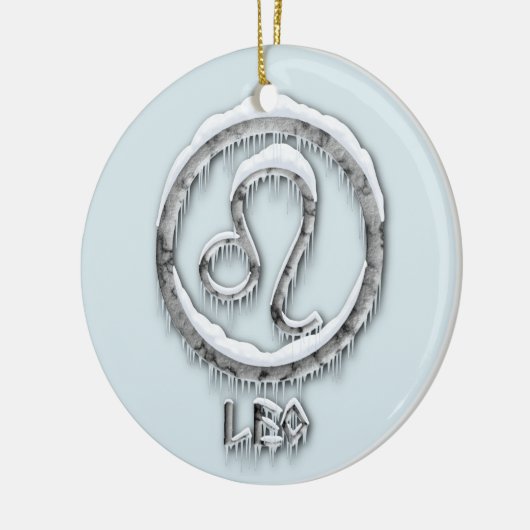 Arctic Leo Keramisch Ornament (Links)