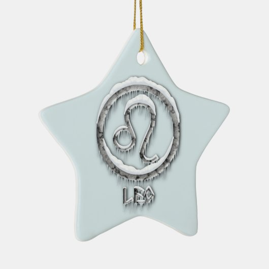 Arctic Leo Keramisch Ornament (Rechts)