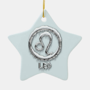 Arctic Leo Keramisch Ornament