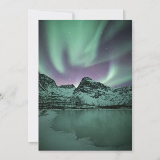 Arctic Lights-kaart Save The Date (Voorkant)