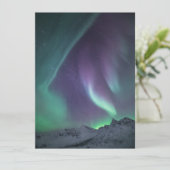 Arctic Lights-kaart Save The Date (Staand voorkant)