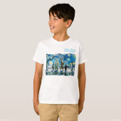 Arctic Line Dance Boy's T-shirt (Voorkant volledig)