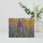Arctic Lupine Vibrant Briefkaart (Staand voorkant)