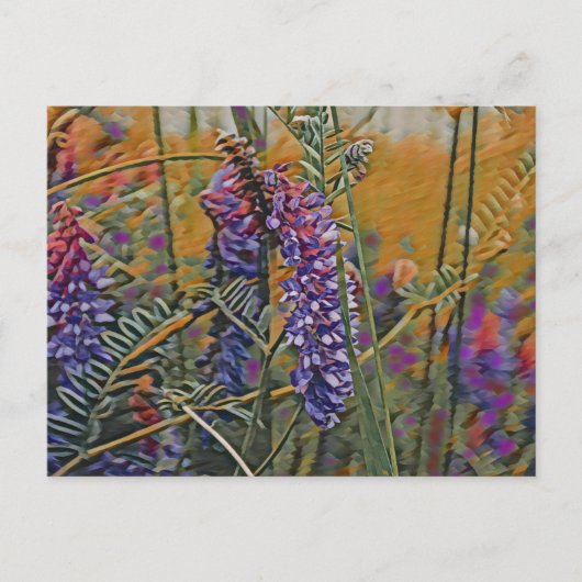 Arctic Lupine Vibrant Briefkaart (Voorkant)