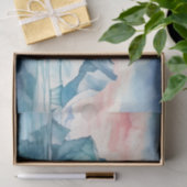 Arctic Majesty, levendige Waterverf ijsberg Tissuepapier (Geschenk)