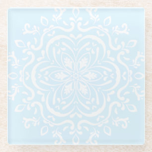 Arctic Mandala Glazen Onderzetter