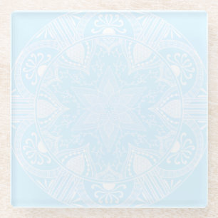 Arctic Mandala Glazen Onderzetter