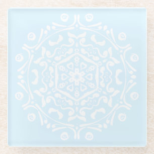 Arctic Mandala Glazen Onderzetter